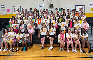 Gathering at Wilson Middle School